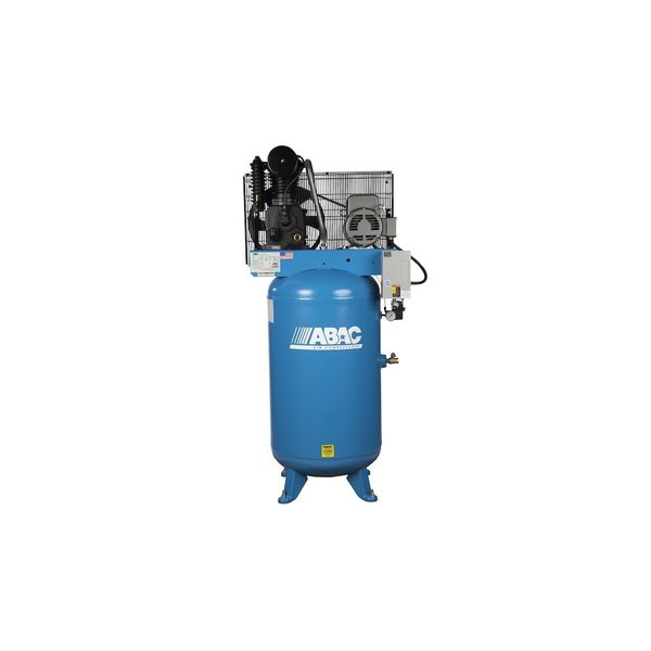 Abac 7.5 HP 230 Volt Single Phase Two Stage 80 Gallon Vertical Air Compressor AB7-2180V